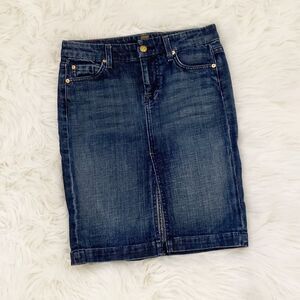 7 for All Mankind Pencil Denim Skirt